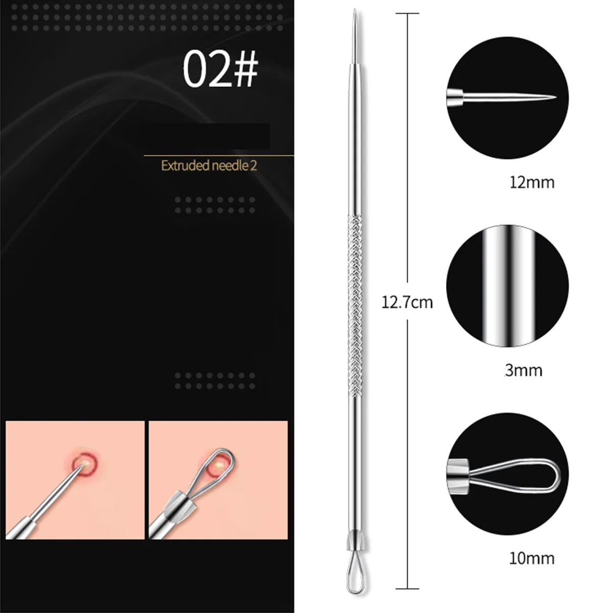 4pcs Acne & Blackhead Comedone Skin Remover