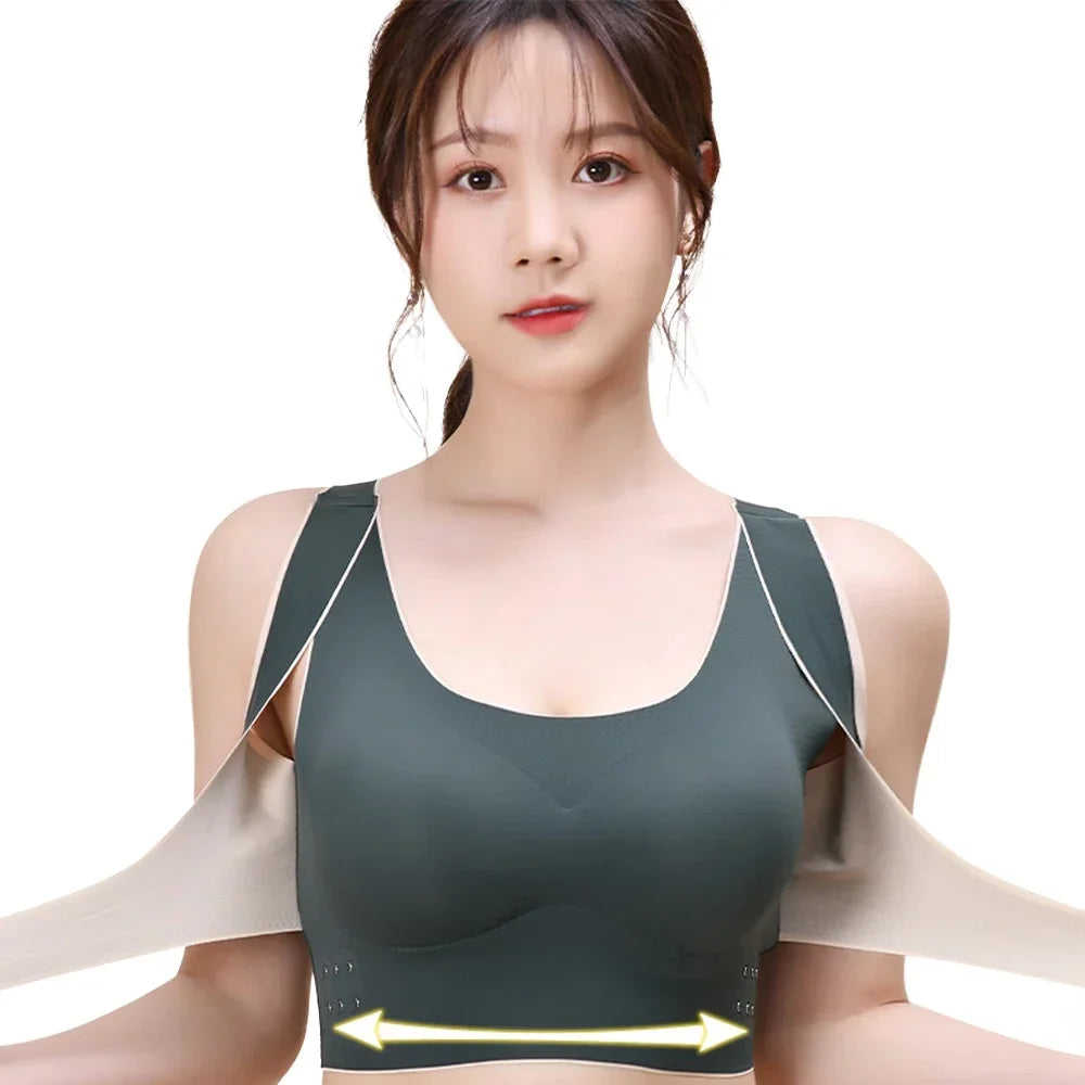 Adjustable Buckle Wireless Padded Underwear