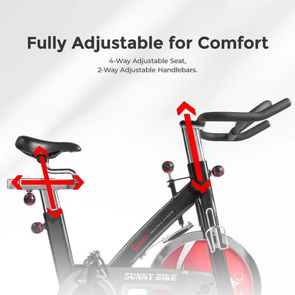 Indoor Exercise Bike, Heavy-Duty, Customizable For Comfort