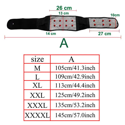 Adjustable Tourmaline Self Heating Waist Support Belt