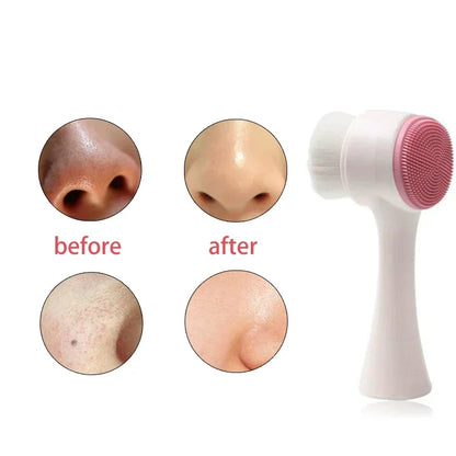 Double-sided Facial Cleanser Face Brush