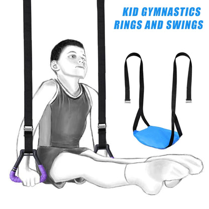 Non-Slip Olympic Gym Rings With Adjustable Straps