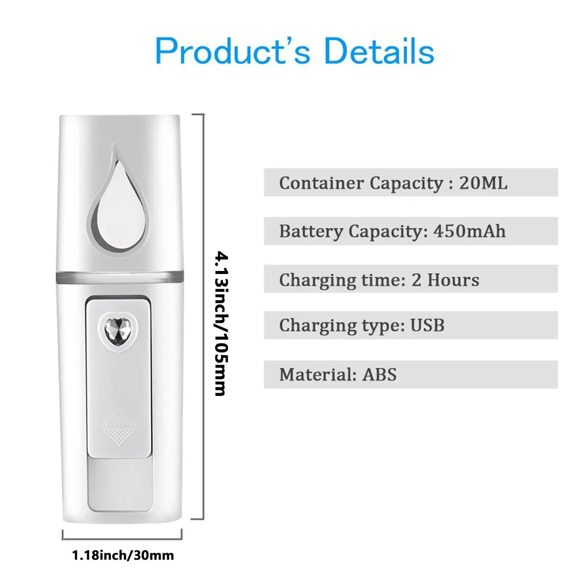 Rechargeable Mini Portable Facial Mister