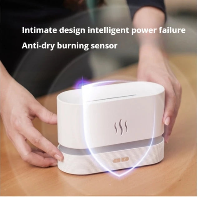 3D simulation flame humidifier